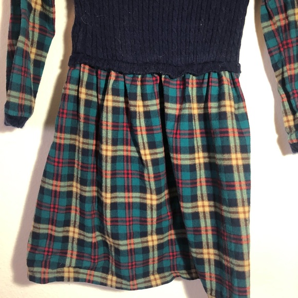 Modcloth plaid flannel sweater dress 90s grunge school dark academia cosplay - Picture 2 of 3